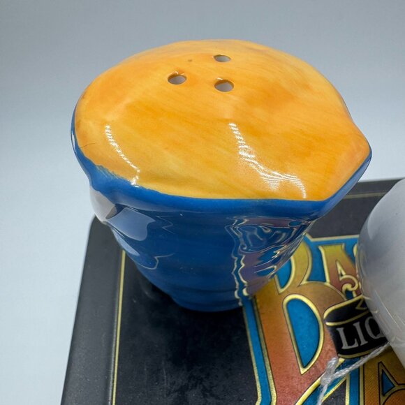 Garland Road Ceramic Pigs and Pail Salt & Pepper Shakers Black & White - Picture 9 of 12